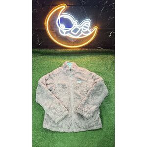 The North Face Sherpa Jacket Insulated Reversible Full Zip Aqua Girls Size LG‎